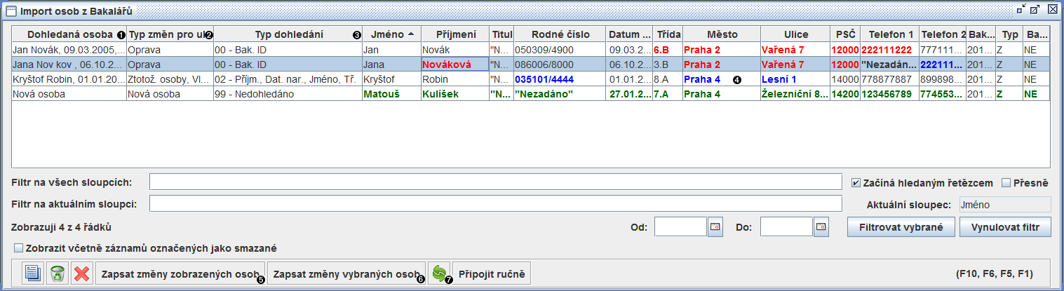 Import osob z Bakalářů
