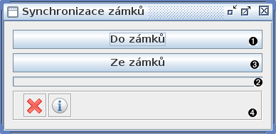 Okno synchronizace zámků
